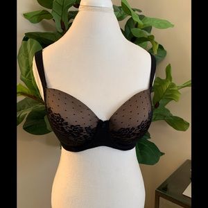 Soma Stunning Support Black Lace Bra 36C